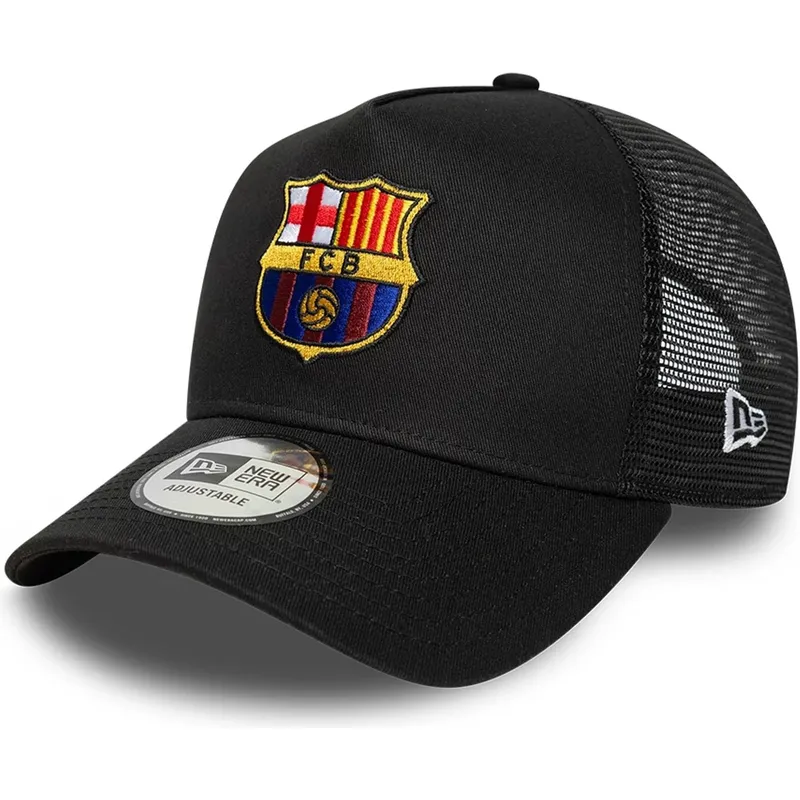 lippikset-kaareva-musta-snapback-a-frame-trucker-fc-barcelona-laliga-new-era