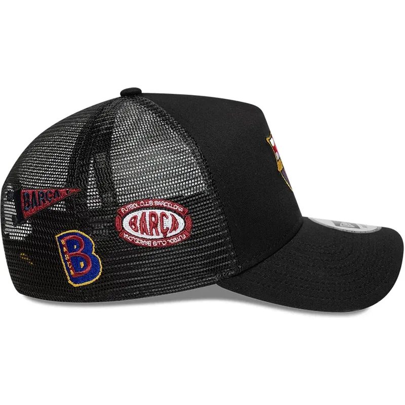 lippikset-kaareva-musta-snapback-a-frame-trucker-fc-barcelona-laliga-new-era