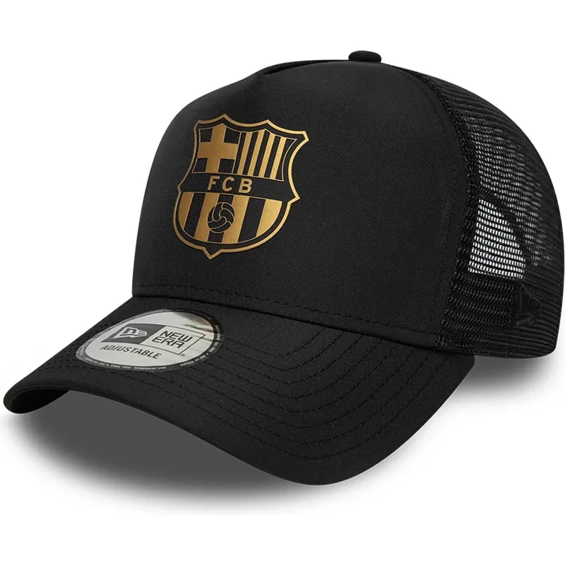 lippikset-kaareva-musta-snapback-a-frame-trucker-fc-barcelona-laliga-new-era
