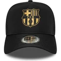 lippikset-kaareva-musta-snapback-a-frame-trucker-fc-barcelona-laliga-new-era