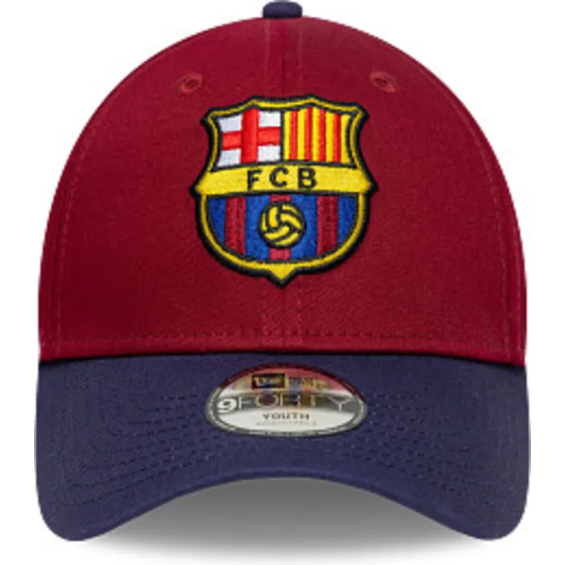 lippikset-kaareva-monivarinen-snapback-lapsille-9forty-ajustable-fc-barcelona-laliga-new-era