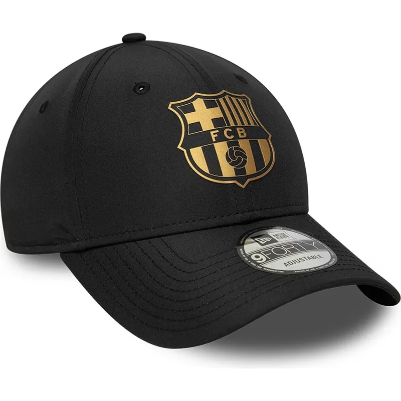 new-era-curved-brim-fc-barcelona-laliga-9forty-gold-black-adjustable-cap