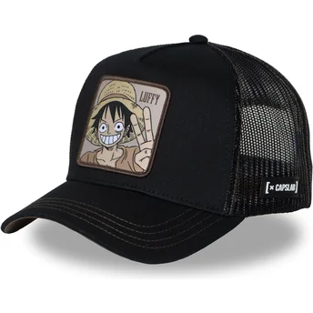 Lippikset kaareva rekka musta snapback Monkey D. Luffy One Piece Capslab