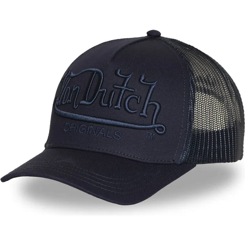 lippikset-kaareva-rekka-laivastonsininen-snapback-emb01-von-dutch