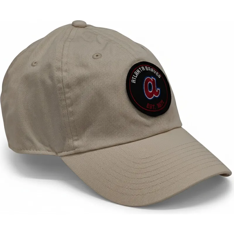 cap-kaareva-beige-adjustable-strap-club-unstructured-organic-cotton-atlanta-braves-mlb-nike