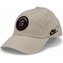 lippikset-kaareva-beige-saadettava-nauha-club-unstructured-organic-cotton-atlanta-braves-mlb-nike