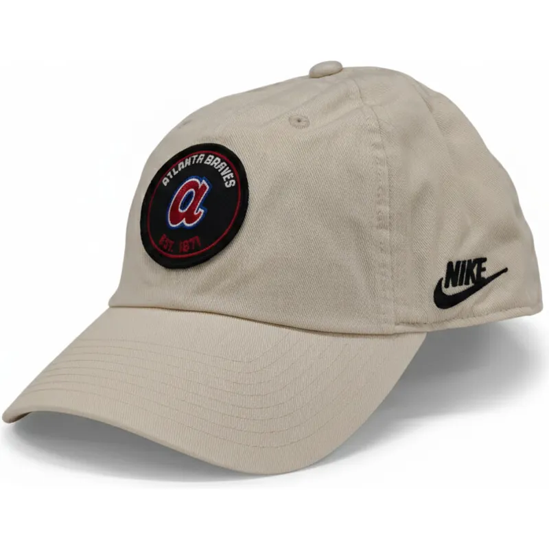 cap-kaareva-beige-adjustable-strap-club-unstructured-organic-cotton-atlanta-braves-mlb-nike