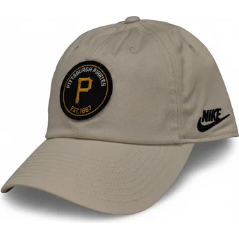 Lippikset kaareva beige säädettävä nauha Club Unstructured Organic Cotton Pittsburgh Pirates MLB Nike
