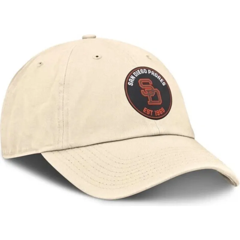 lippikset-kaareva-beige-saadettava-nauha-club-unstructured-organic-cotton-san-diego-padres-mlb-nike lippikset-kaareva-beige-saadettava-nauha-club-unstructured-organic-cotton-san-diego-padres-mlb-nike