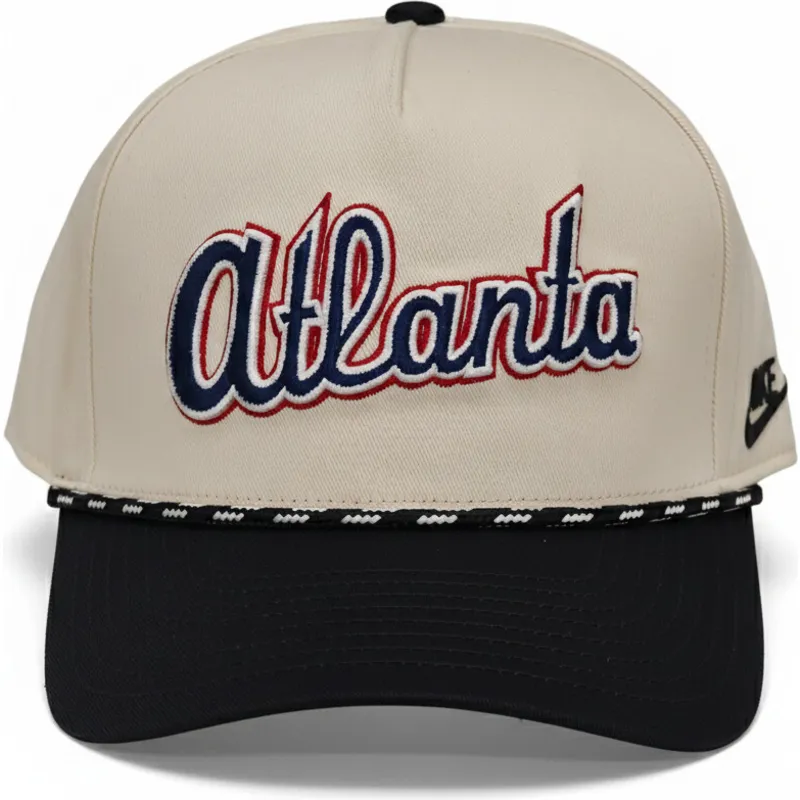 lippikset-kaareva-beige-snapback-rise-structured-atlanta-braves-mlb-nike