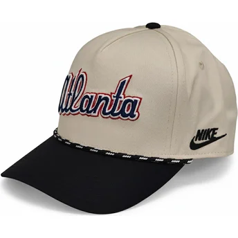Lippikset kaareva beige snapback Rise Structured Atlanta Braves MLB Nike