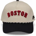 cap-kaareva-beige-snapback-rise-structured-boston-red-sox-mlb-nike