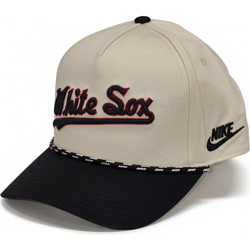 cap-kaareva-beige-snapback-rise-structured-chicago-white-sox-mlb-nike cap-kaareva-beige-snapback-rise-structured-chicago-white-sox-mlb-nike