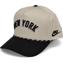 nike-curved-brim-rise-structured-new-york-yankees-mlb-beige-and-black-snapback-cap