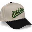 lippikset-kaareva-beige-snapback-rise-structured-oakland-athletics-mlb-nike