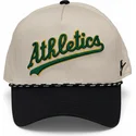 lippikset-kaareva-beige-snapback-rise-structured-oakland-athletics-mlb-nike