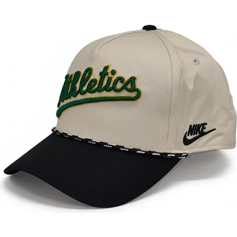 Lippikset kaareva beige snapback Rise Structured Oakland Athletics MLB Nike