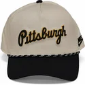 nike-curved-brim-rise-structured-pittsburgh-pirates-mlb-beige-and-black-snapback-cap