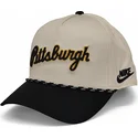 lippikset-kaareva-beige-snapback-rise-structured-pittsburgh-pirates-mlb-nike