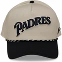 cap-kaareva-beige-snapback-rise-structured-san-diego-padres-mlb-nike