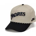 cap-kaareva-beige-snapback-rise-structured-san-diego-padres-mlb-nike