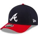 lippikset-kaareva-laivastonsininen-snapback-9forty-m-crown-player-replica-atlanta-braves-mlb-new-era