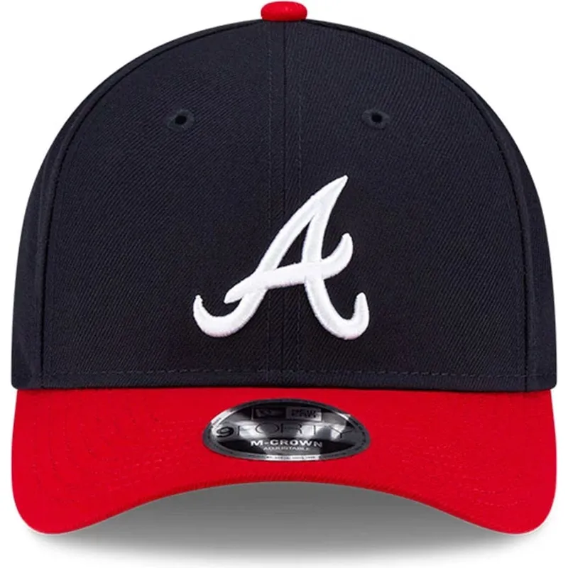 new-era-curved-brim-9forty-m-crown-player-replica-atlanta-braves-mlb-navy-blue-and-red-snapback-cap