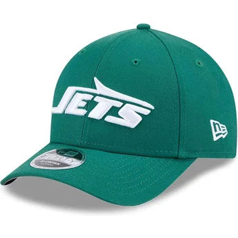 New Era Curved Brim 9FORTY M-Crown Team New York Jets NFL Green Snapback Cap