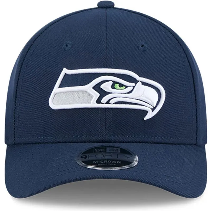 cap-kaareva-navy-blue-snapback-9forty-m-crown-team-seattle-seahawks-nfl-new-era cap-kaareva-navy-blue-snapback-9forty-m-crown-team-seattle-seahawks-nfl-new-era