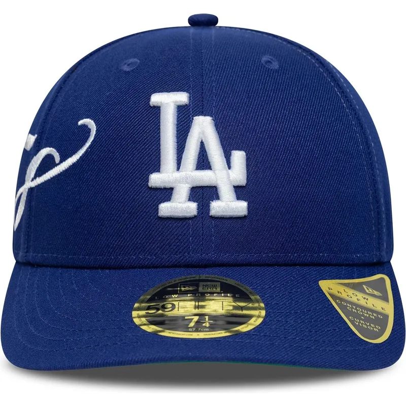 new-era-curved-brim-59fifty-low-profile-precurved-est-script-los-angeles-dodgers-mlb-blue-fitted-cap