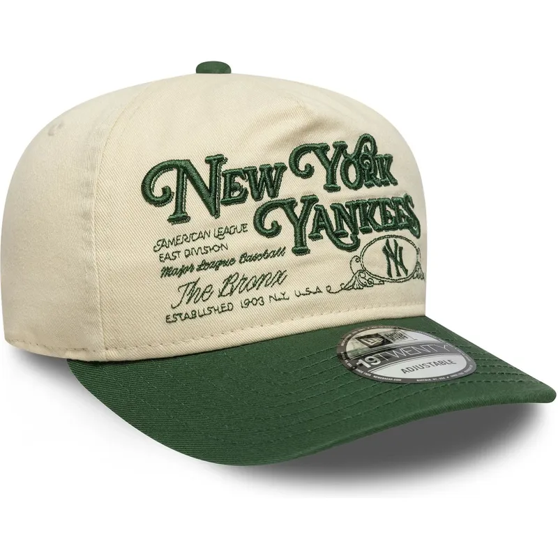 new-era-curved-brim-19twenty-washed-graphic-new-york-yankees-mlb-beige-and-green-adjustable-cap