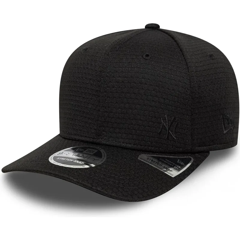 new-era-curved-brim-9seventy-stretch-snap-mesh-flawless-new-york-yankees-mlb-black-snapback-cap
