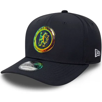 Lippikset kaareva laivastonsininen snapback 9SEVENTY Stretch Snap Iridiscent Chelsea Football Club Premier League New Era