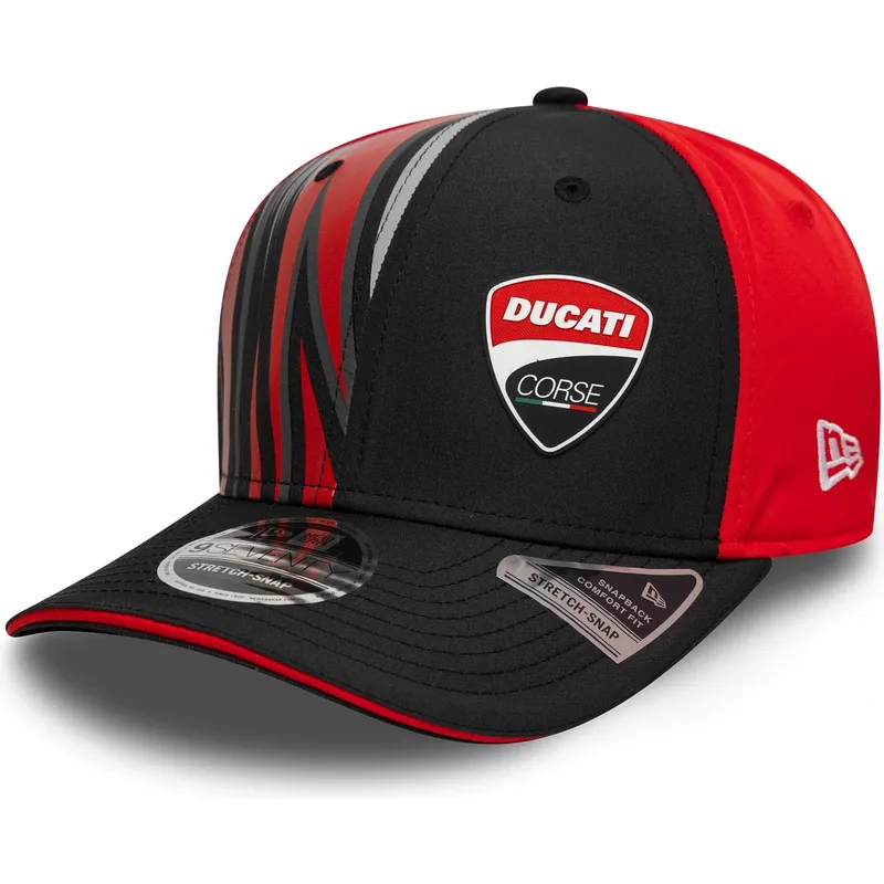 lippikset-kaareva-musta-snapback-9seventy-stretch-snap-print-ducati-motor-motogp-new-era