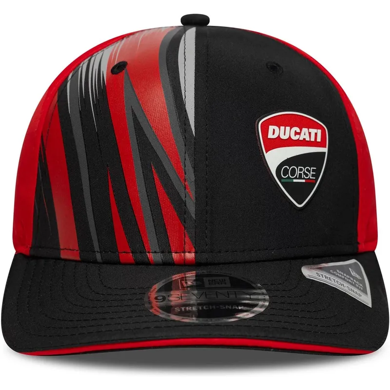 lippikset-kaareva-musta-snapback-9seventy-stretch-snap-print-ducati-motor-motogp-new-era
