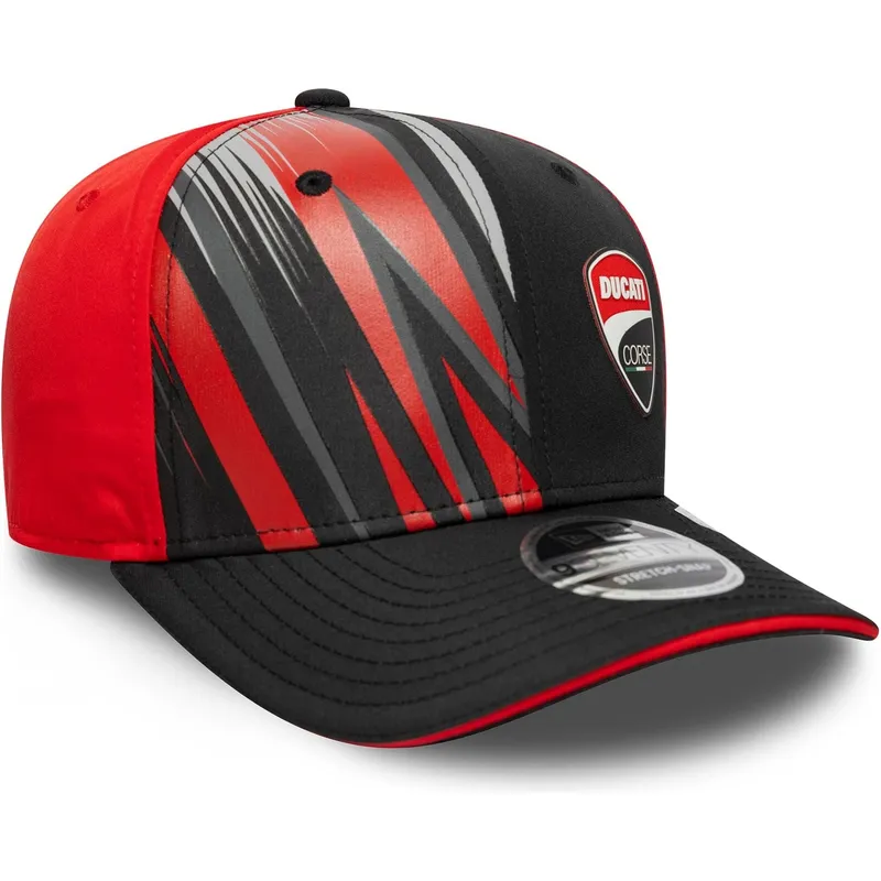 lippikset-kaareva-musta-snapback-9seventy-stretch-snap-print-ducati-motor-motogp-new-era