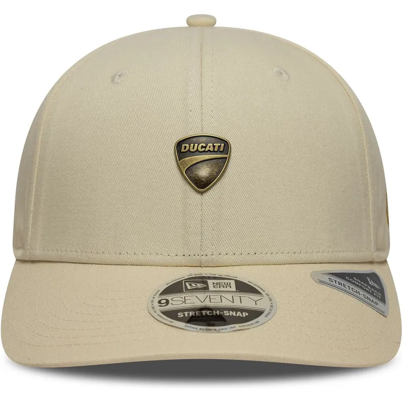 cap-kaareva-beige-snapback-9seventy-stretch-snap-seasonal-ducati-motor-motogp-new-era