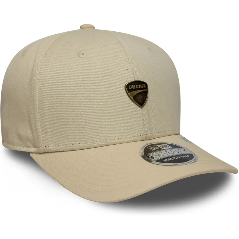 cap-kaareva-beige-snapback-9seventy-stretch-snap-seasonal-ducati-motor-motogp-new-era