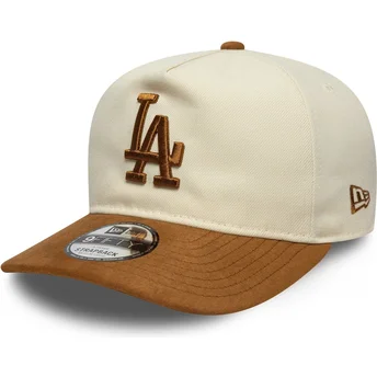 Cap kaareva brown adjustable strap 9FIFTY A Frame Suede Visor Los Angeles Dodgers MLB New Era