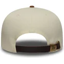 lippikset-kaareva-ruskea-saadettava-nauha-9fifty-a-frame-suede-visor-los-angeles-dodgers-mlb-new-era