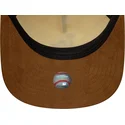 lippikset-kaareva-ruskea-saadettava-nauha-9fifty-a-frame-suede-visor-los-angeles-dodgers-mlb-new-era