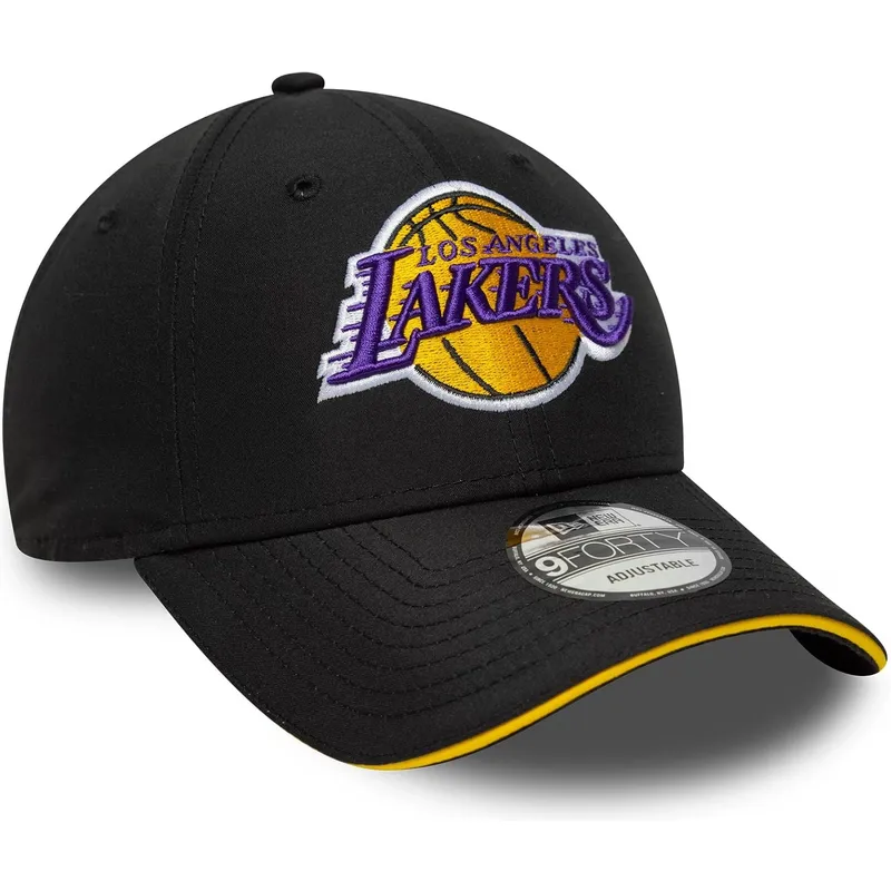 cap-kaareva-black-adjustable-strap-9forty-microfibre-los-angeles-lakers-nba-new-era cap-kaareva-black-adjustable-strap-9forty-microfibre-los-angeles-lakers-nba-new-era