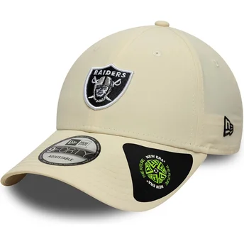Cap kaareva beige adjustable strap 9FORTY Recycled Midi Las Vegas Raiders NFL New Era