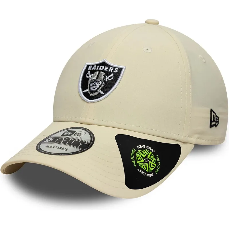 lippikset-kaareva-beige-saadettava-nauha-9forty-recycled-midi-las-vegas-raiders-nfl-new-era