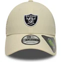 lippikset-kaareva-beige-saadettava-nauha-9forty-recycled-midi-las-vegas-raiders-nfl-new-era