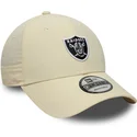 lippikset-kaareva-beige-saadettava-nauha-9forty-recycled-midi-las-vegas-raiders-nfl-new-era