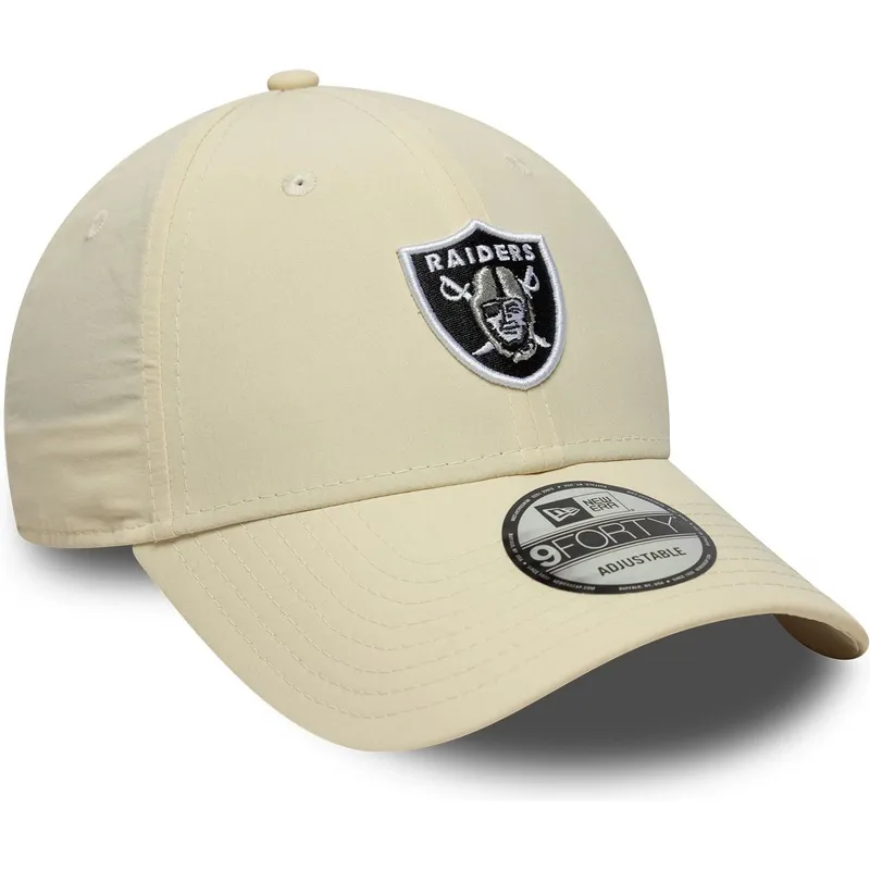 cap-kaareva-beige-adjustable-strap-9forty-recycled-midi-las-vegas-raiders-nfl-new-era