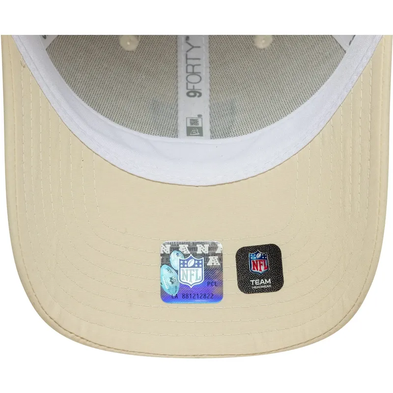 lippikset-kaareva-beige-saadettava-nauha-9forty-recycled-midi-las-vegas-raiders-nfl-new-era