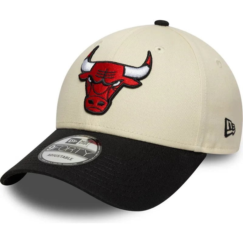 cap-kaareva-beige-adjustable-strap-9forty-colour-block-chicago-bulls-nba-new-era