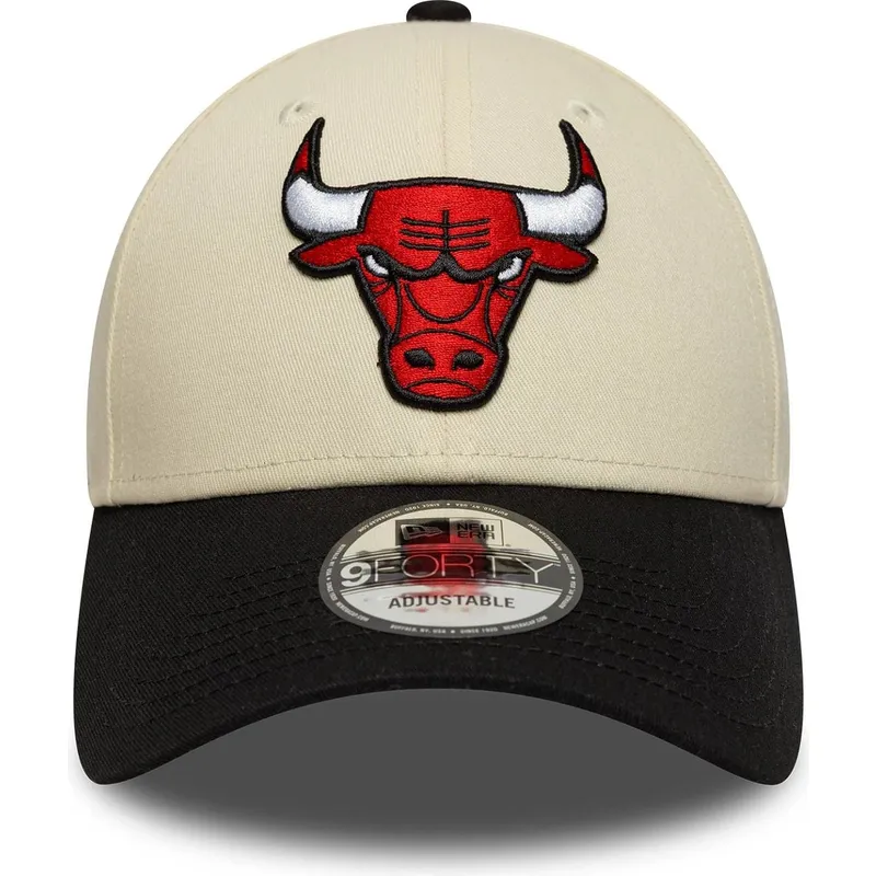 cap-kaareva-beige-adjustable-strap-9forty-colour-block-chicago-bulls-nba-new-era